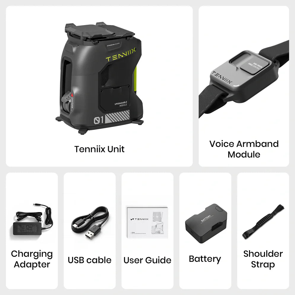 Tenniix AI Tennis Robot with Voice Armband Module