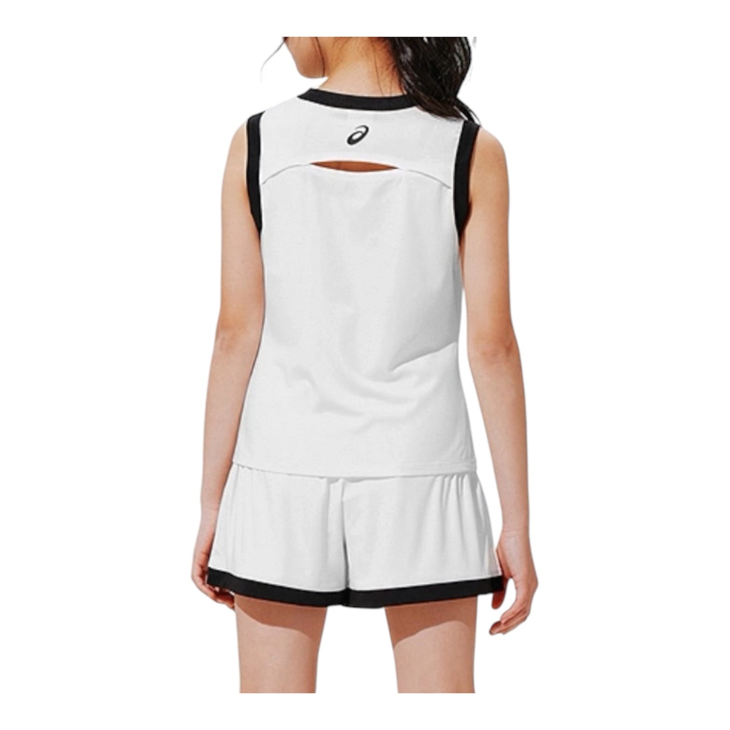 Asics Junior Kids / Youth Girl’s Dri-FIT Sleeveless Top and Skorts (White)