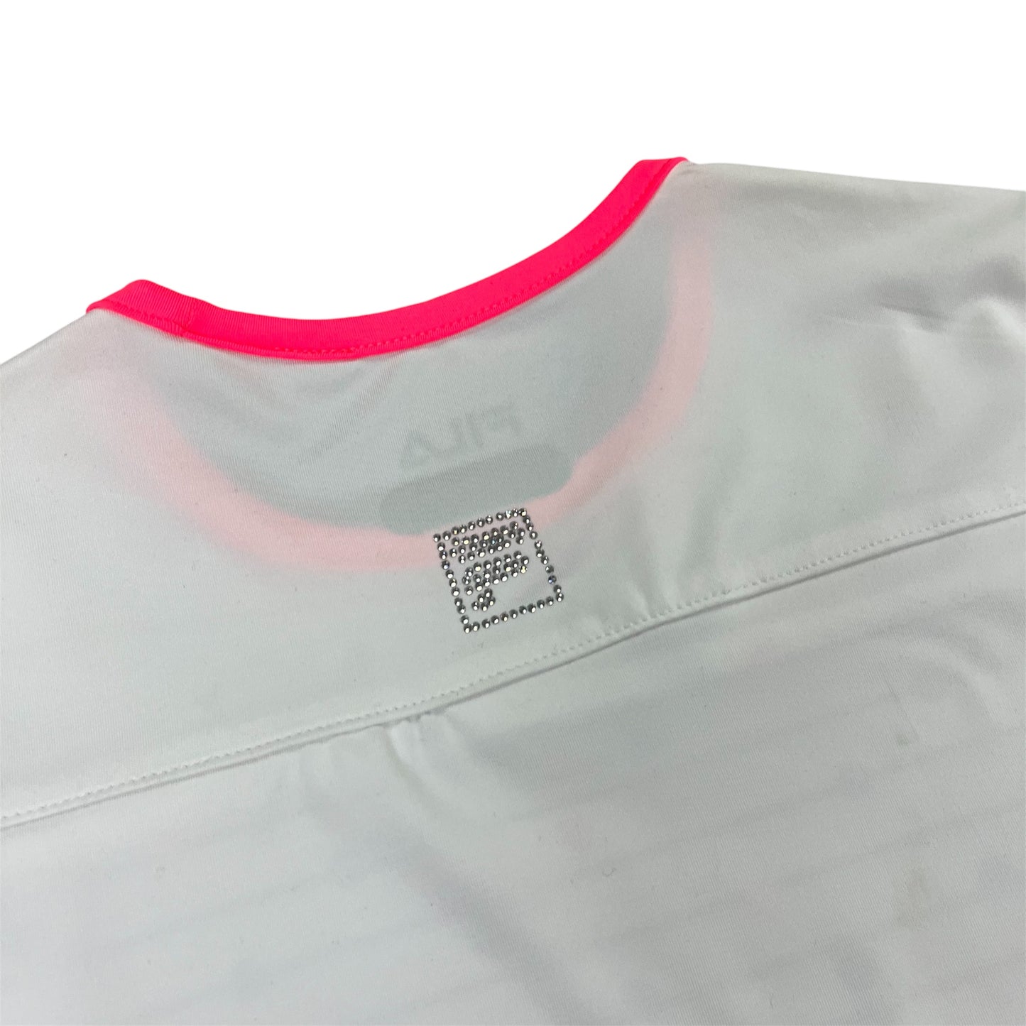 FILA Junior Girls Down the Line Cap Sleeve Top (White)