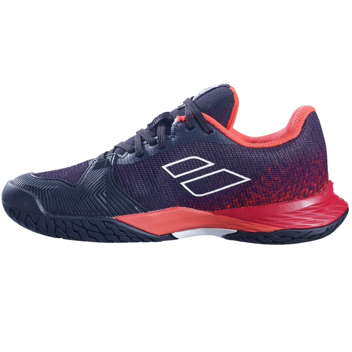 Babolat Jet Mach 3 All Court Junior Tennis Shoes (Black-Poppy Red) - SportStation HK