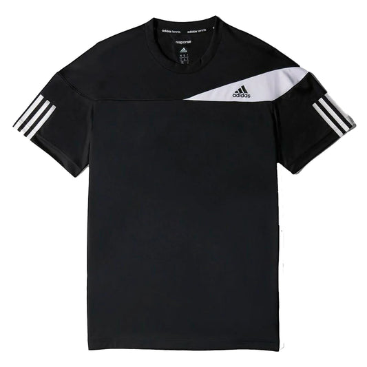 Adidas Junior Kids / Youth Boy’s Response Tee Top T-shirt (black-white)