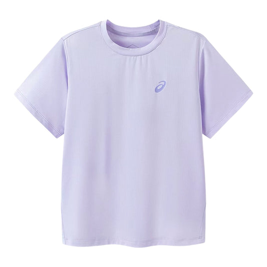 Asics Junior Kids / Youth Unisex Dri-FIT Logo Tee Top Shirt (Lilac Purple)