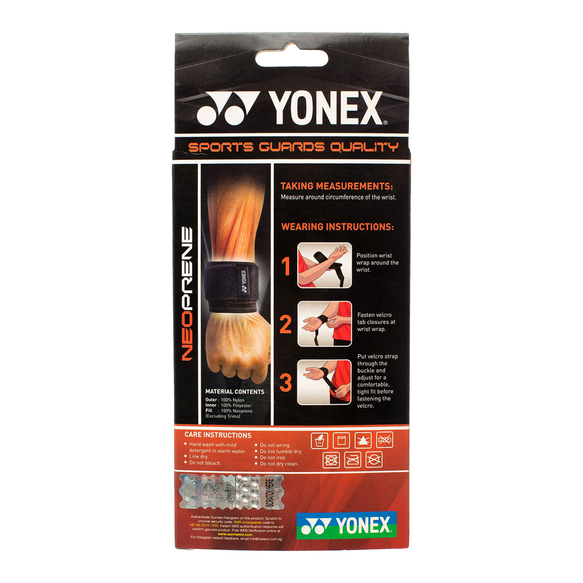 Yonex Neoprene Wrist Wrap SRG321 - SportStation HK