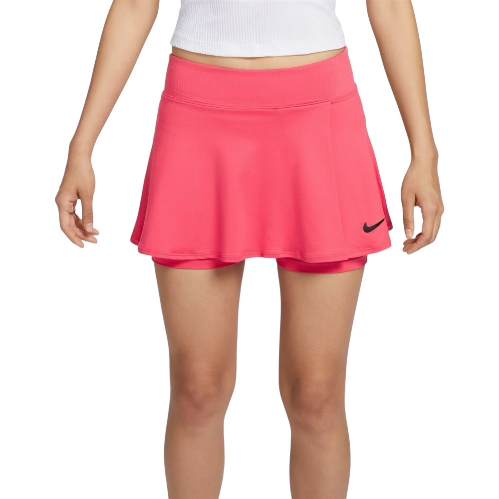 Nike Court Dri-FIT Victory Women's Flouncy Tennis Skirt (Rose Pink)