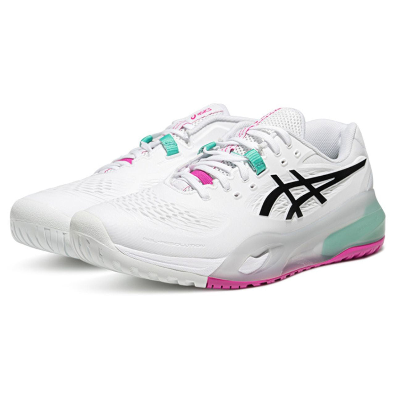 Asics Gel-Resolution X Wide (2E) Men’s Tennis Shoes (White-Aurora Green) - SportStation HK