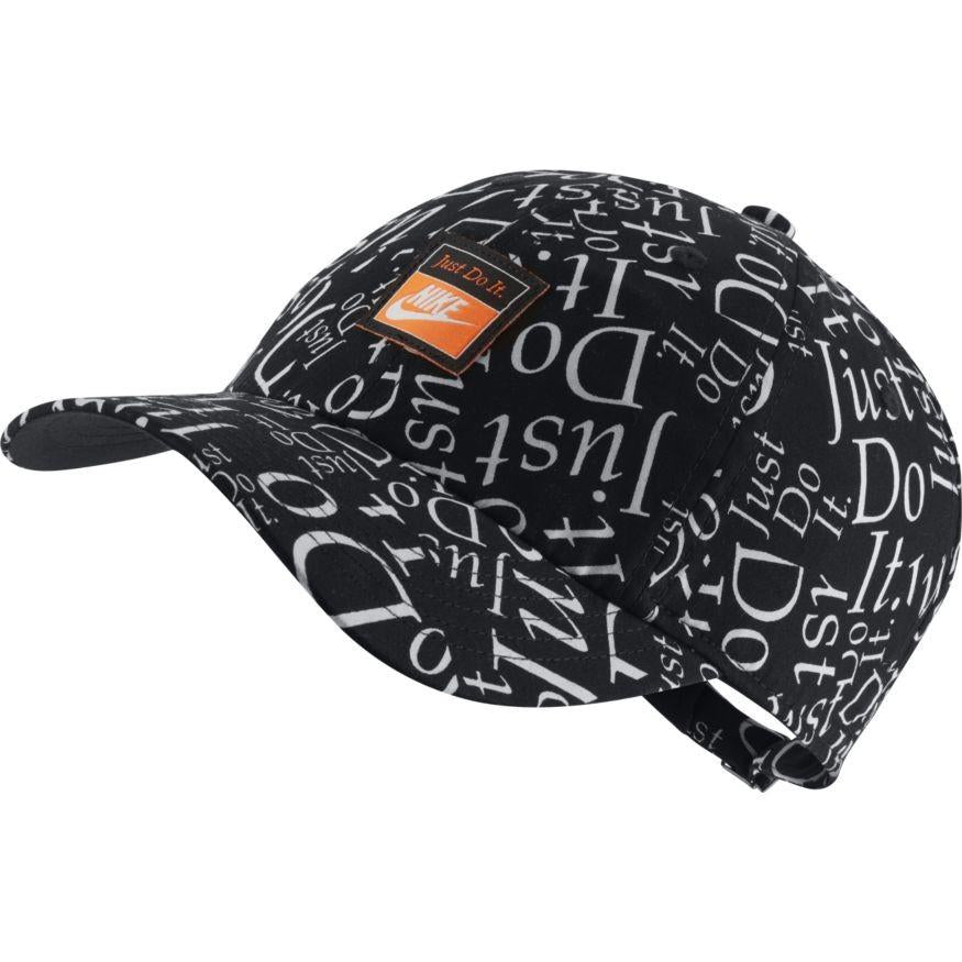 Nike Kids / Youth Junior H86 (Just Do It) Adjustable Cap (White / Black) - SportStation HK