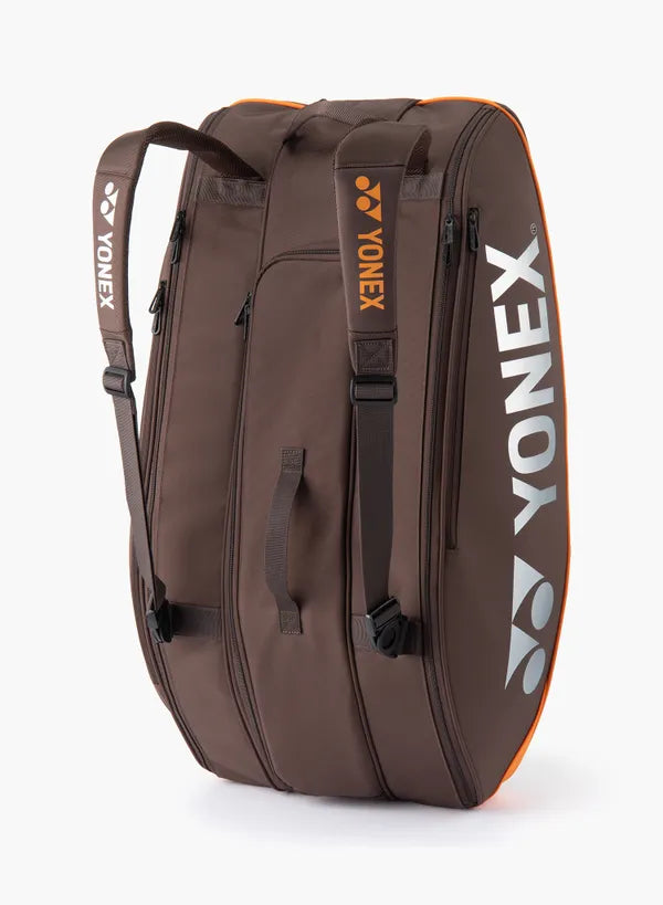 Yonex Pro (9 Pack) Racket Bag (Espresso Brown)