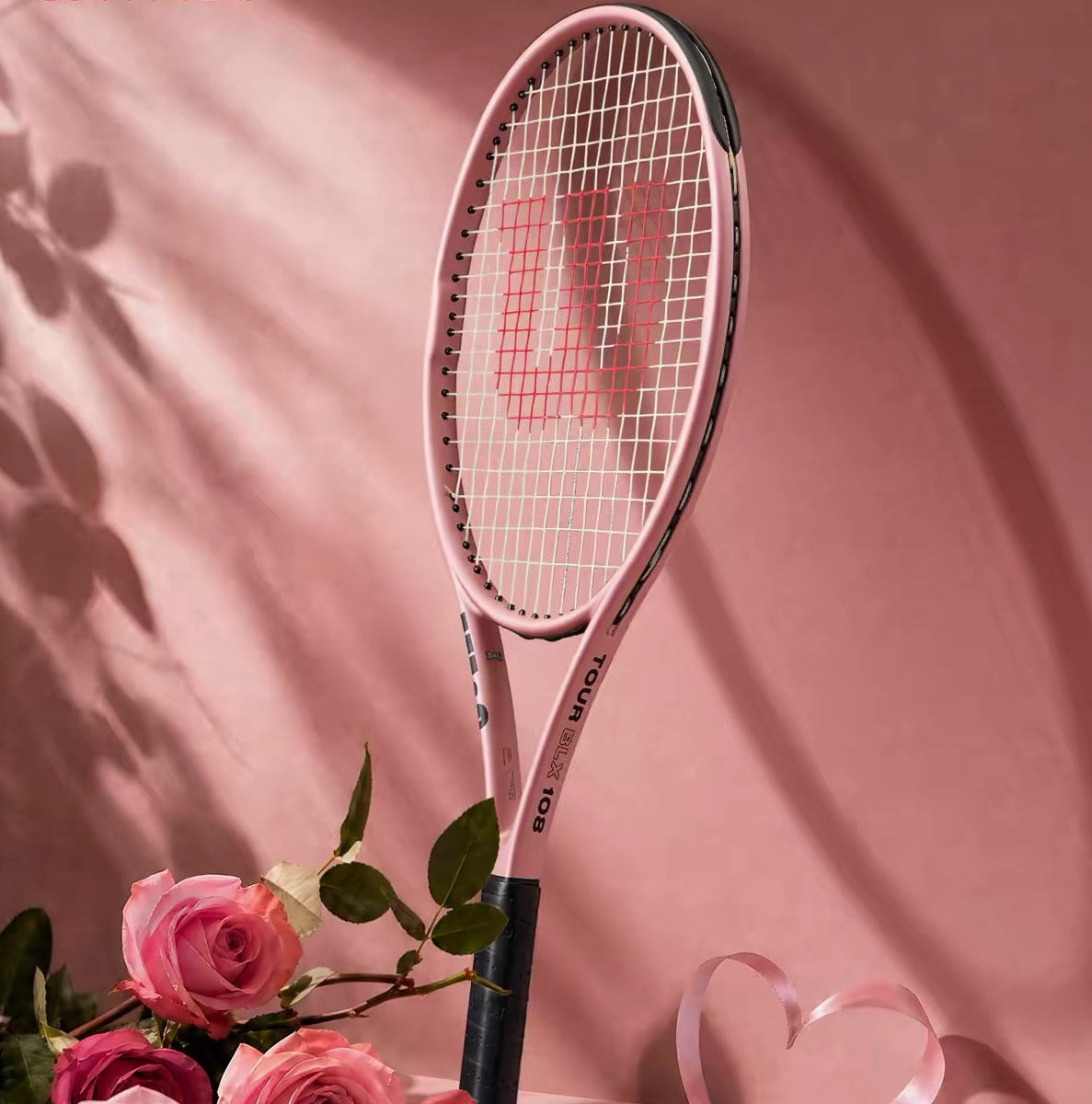 Wilson Tour BLX 108 Rose Gold Pink Tennis Racket (Unstrung 263g) (prestrung)