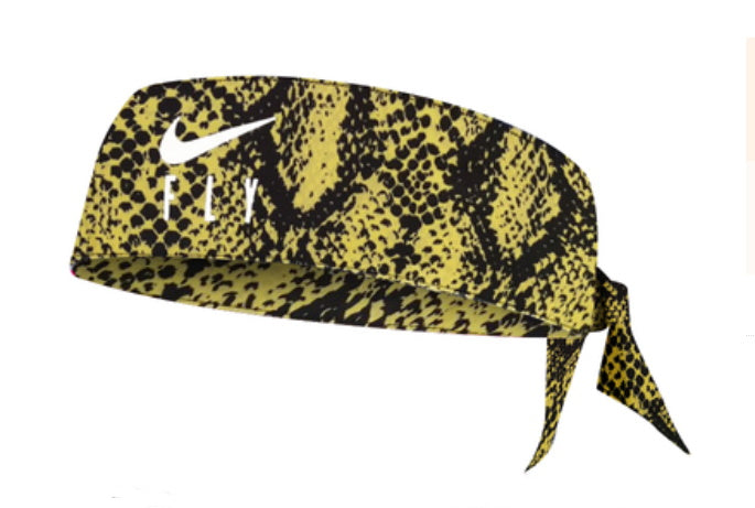 Nike Dri-Fit Fly Head Tie (Yellow pattern)