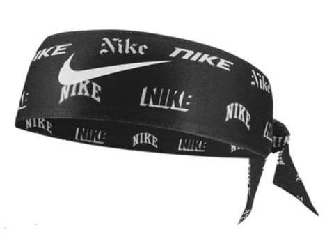 Nike Dri-Fit Head Tie (Black with Nike words)