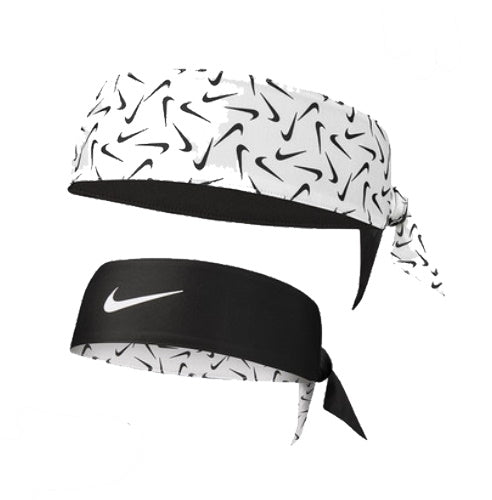 Nike Dri-Fit Reversible Head Tie (Black & Nike tick)