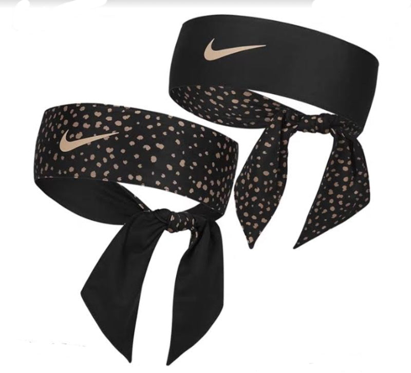 Nike Dri-Fit Reversible Head Tie (Black-dot)