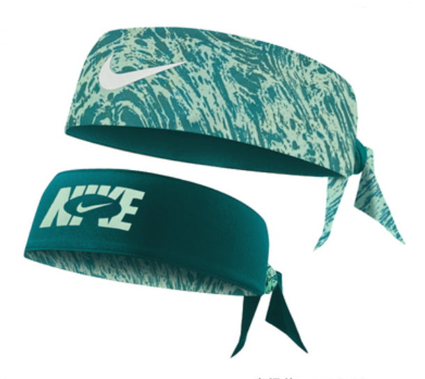 Nike Dri-Fit Reversible Head Tie (Green Pattern)