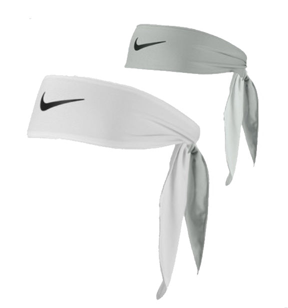 Nike Dri-Fit Reversible Head Tie (White-Grey)