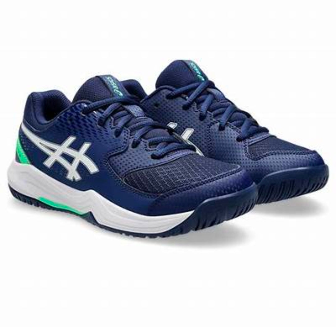 Asics Gel-Dedicate 8 GS Junior Tennis Shoes (Blue Expanse-White)