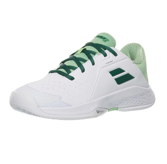 Babolat Propulse 3 Wimbledon Junior Tennis Shoes (White-green)