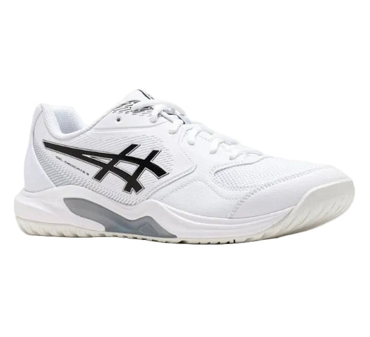 Asics Gel-Dedicate 9 Wide (2E) Men's Tennis Shoes (White-Black)
